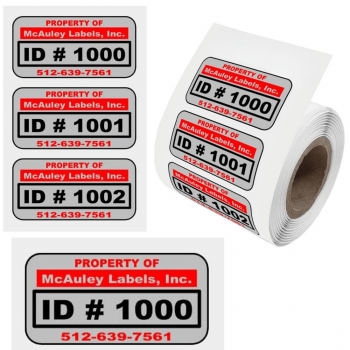 Asset Tag Stickers