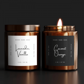 Candle Jar Stickers