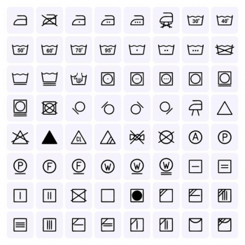 Laundry Care Stickers