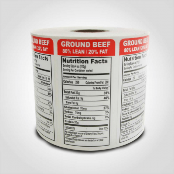 Nutrition Label Stickers