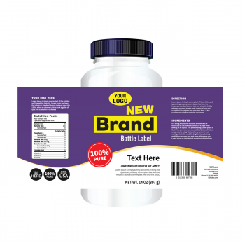Supplement Bottle Stickers