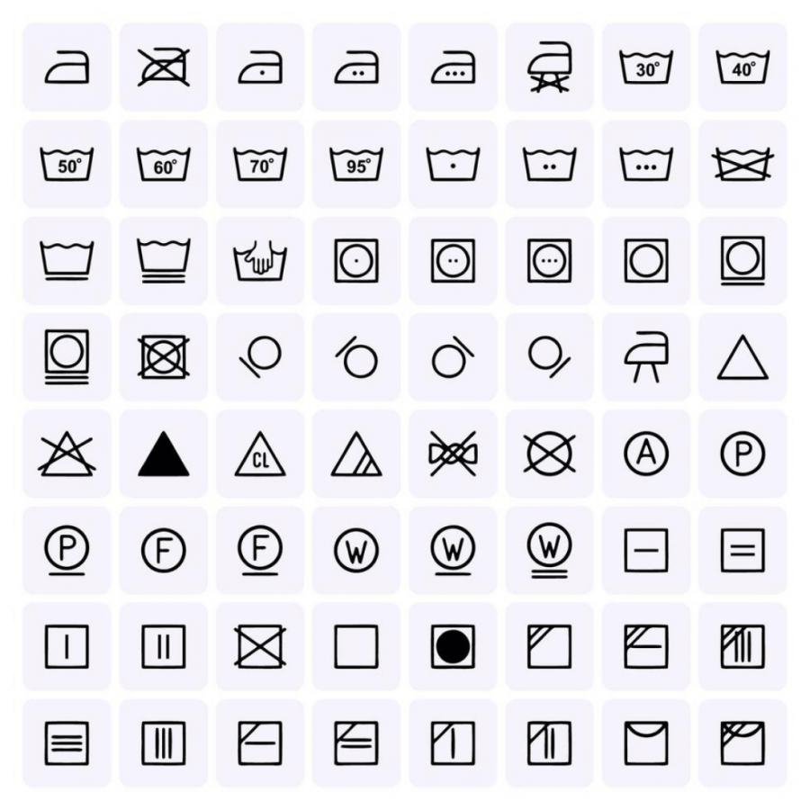 Laundry Care Stickers