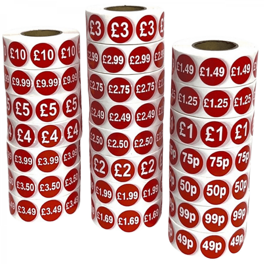 Retail Price Stickers