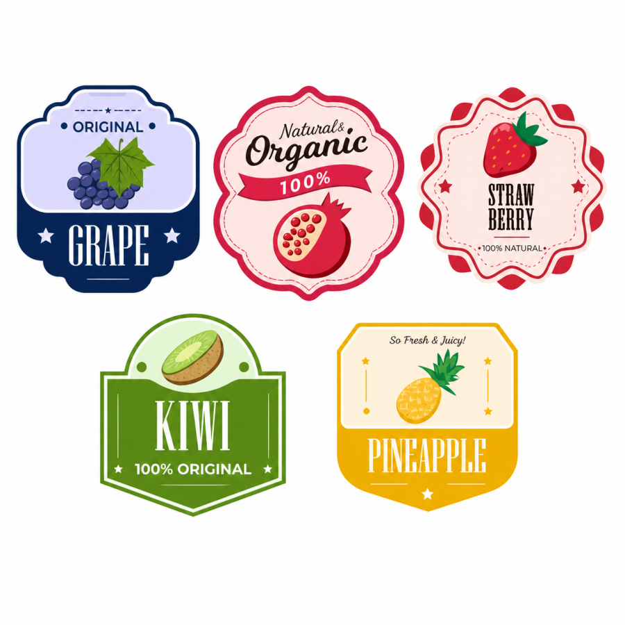 Square Packaging Stickers