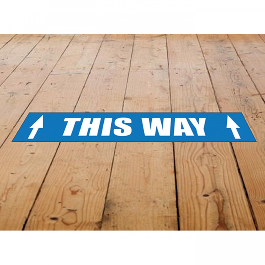 Rectangular vinyl floor stickers