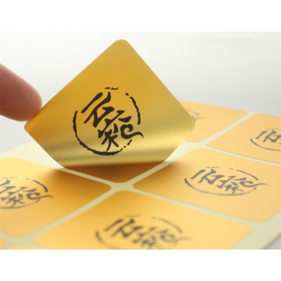 Square Gold Labels