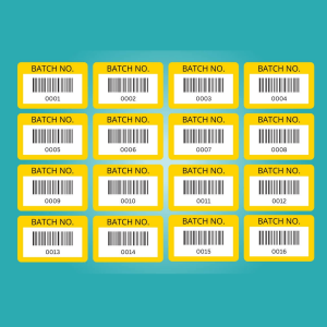 Batch Number Stickers