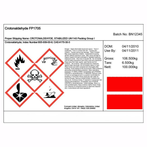 Chemical Drum Labels