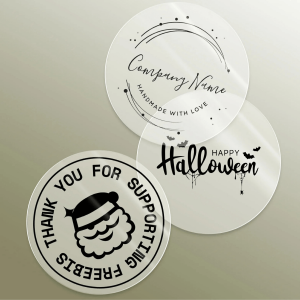 Custom Clear Round Stickers