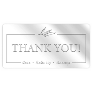 Embossed Rectangle Stickers