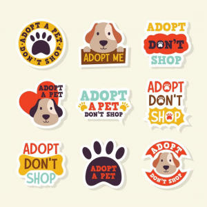 Pet Adoption Stickers