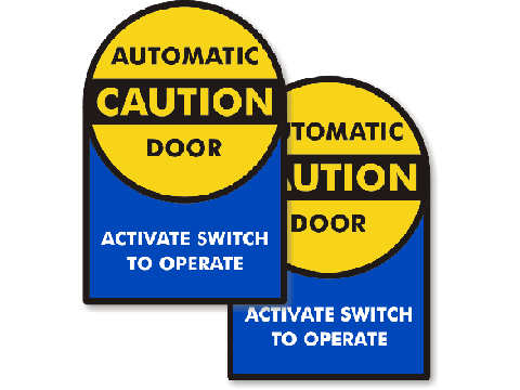 Die Cut warning stickers