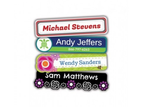 Rectangular waterproof stickers