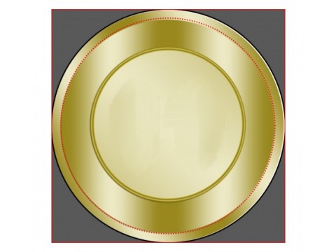 Round Gold Labels