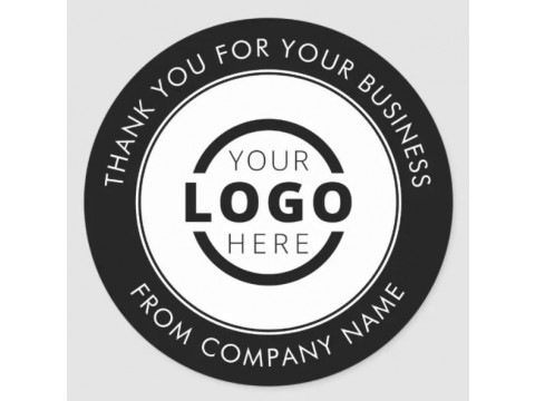 Round Business Logo Stickers