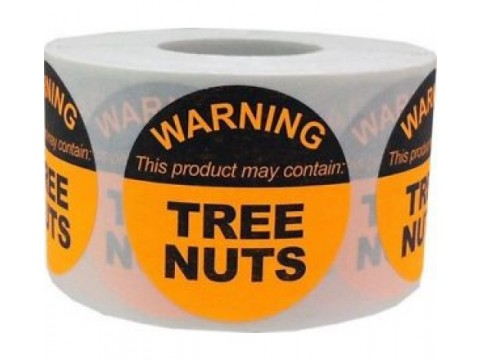 Round warning stickers