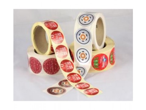 Round waterproof stickers