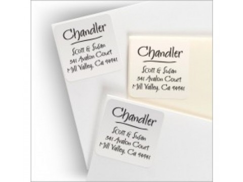 Square Clear Labels